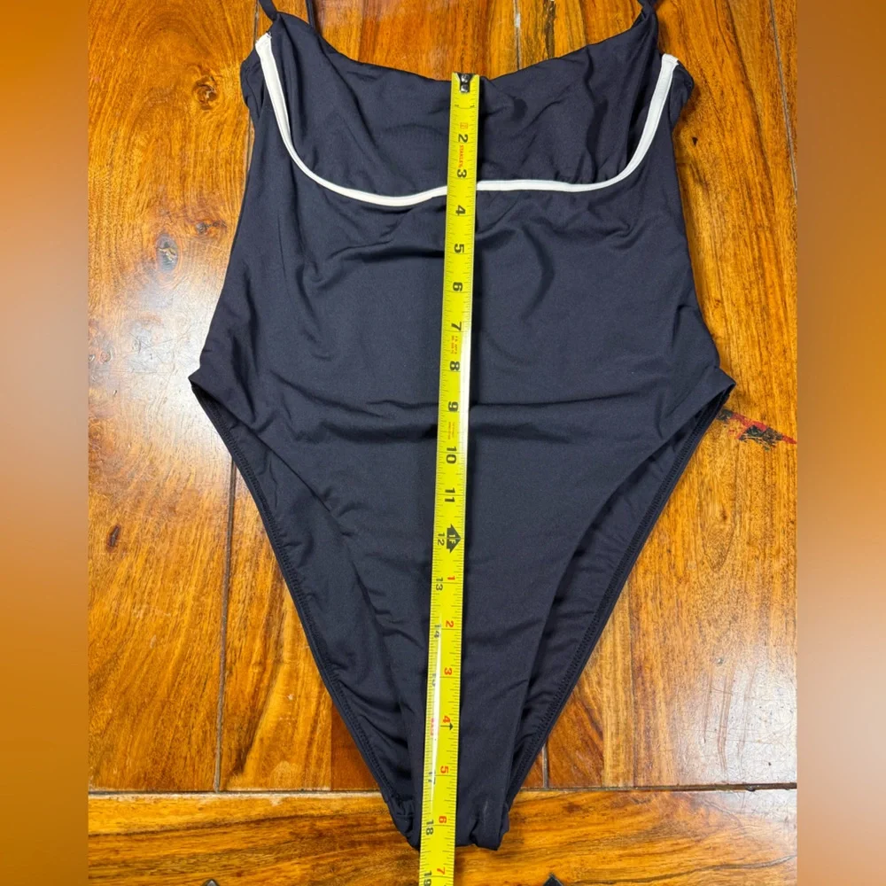 MONDAY SWIMWEAR Sausalito Black/Ivory Size Small - Picture 4 of 6
